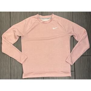 Nike Running Dri Fit Women’s Long Sleeve Shirt Pink Size Small CU3270-630